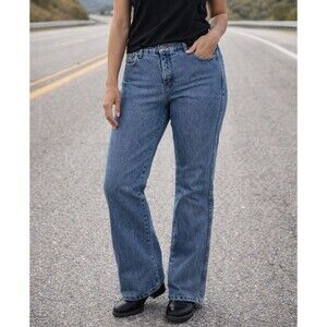 VTG Harley Davidson Womens 12L Bootcut Cotton Denim Jeans Motorcycle Classic